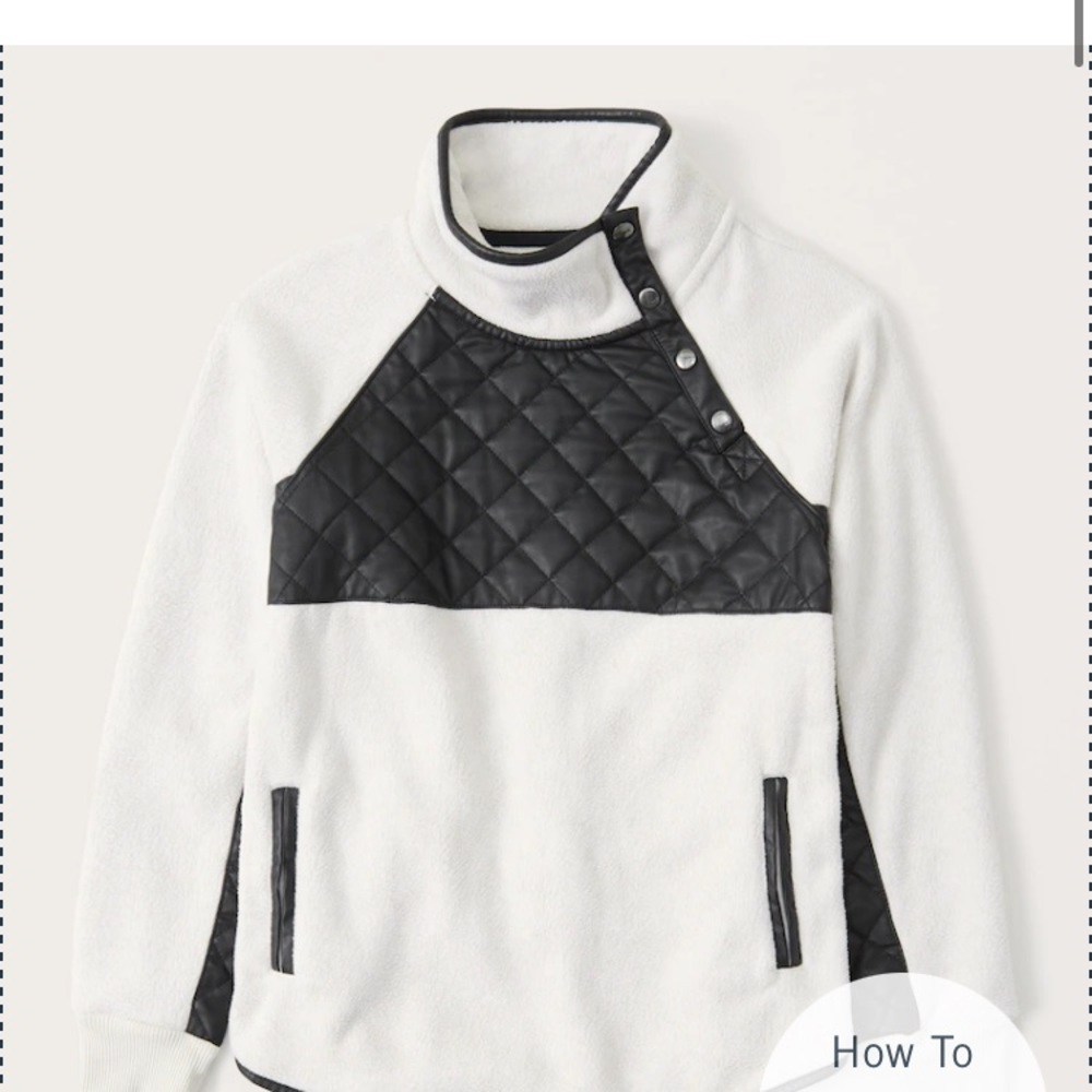 Asymmetrical Snap-Up Fleece